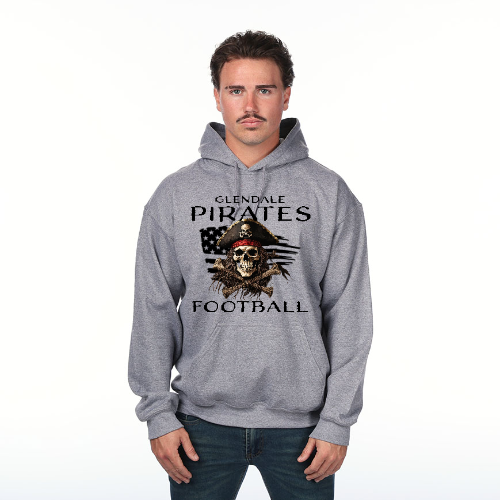 2025 Pirate Football Hoodie plus